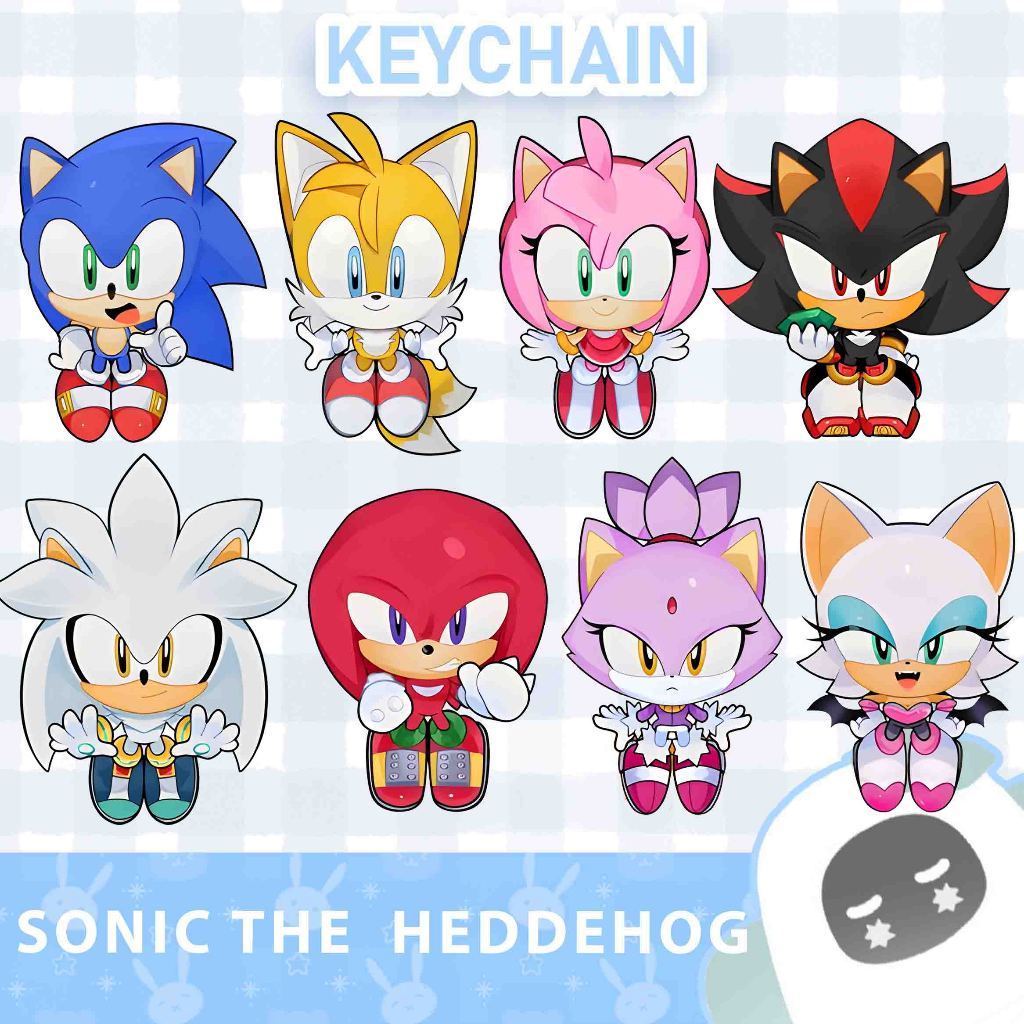 Ganci / Gantungan Kunci Akrilk SONIC ริมโฮก
