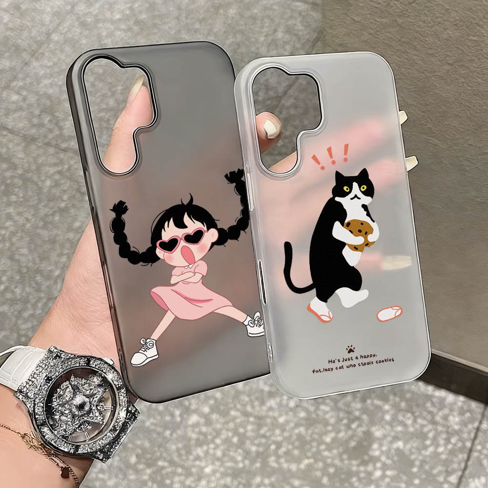 เคสโทรศัพท์ for Samsung A56 A55 A07 A35 A05S A16 A57 A54 A15 A36 A17 S24 S25 S26 Ultra A34 A53 A26 A27 A37 น้ำค้างแข็ง