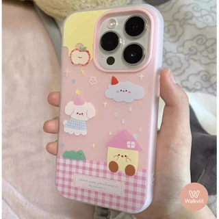 บ้านสุนัขการ์ตูน เมฆ ใหม่ 2 in1 ปกนุ่ม Redmi 9 15 13C 14C 9A A5 10 15C 12 12C A1 A2 A3 Note 14 11 12 8 13 10 Pro