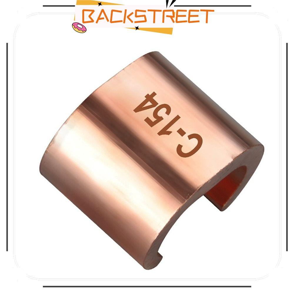BACKSTAGE คลิปลวดทองแดง, ขั้วต่อสายไฟประเภท C ทองแดง, หัวเข็มขัด C Type Clip Copper C-shaped Clamp W