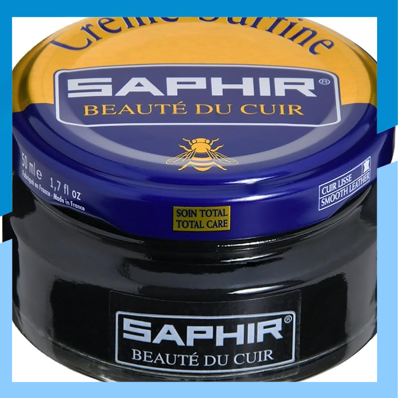 Saphir Leather Cream: Premium Beeswax Shoe Care for All Your Footwear Needs - Nourish, Protect, and 