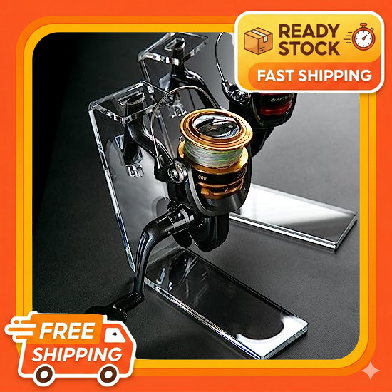 Spinning Reel Stand amenist Acrylic Display (2 Reel Stands) 004-310