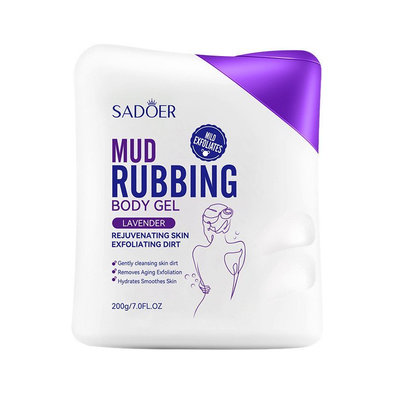 ครีมทําความสะอาดลาเวนเดอร์ภาษาอังกฤษทั้งหมด Body Bath sadoer sadoer Pore Rubbing Matte Mud