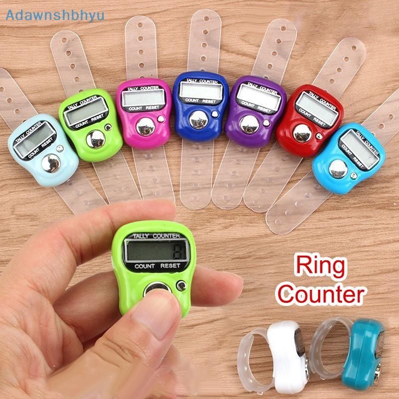 Adhyu Finger Counterpass LED อิเล็กทรอนิกส์มือถือ Tally Counter Clier Counter Ring TH