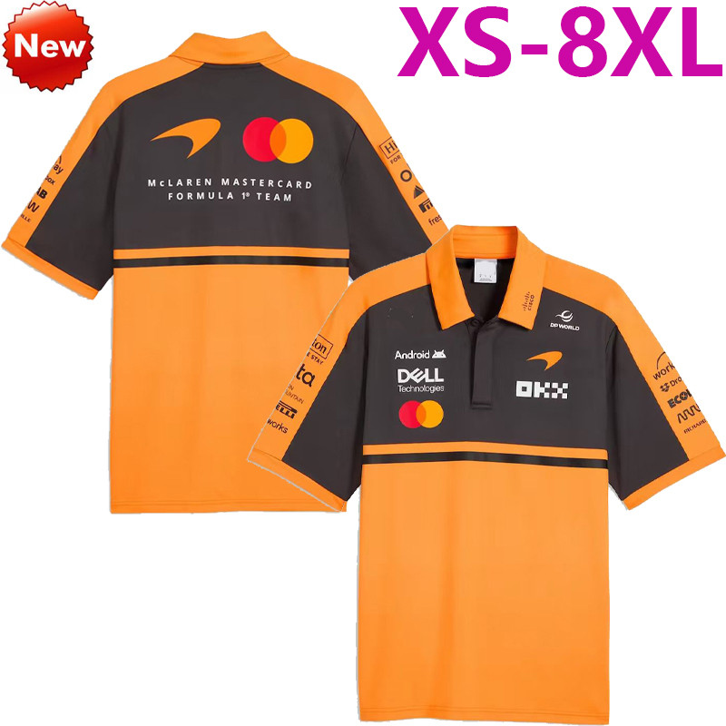 2026 ใหม่ล่าสุด F1 Racing Suit + Mclaren Team F1 Racing Jersey + ฤดูร้อนผู้ชายและผู้หญิงเสื้อโปโลแขน