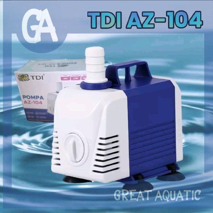 TDI AZ 104 ปั๊มน้ําปั๊มจุ่มตู้ปลา TDI AZ104 Low Watt TIGER DATZ INDONESIA