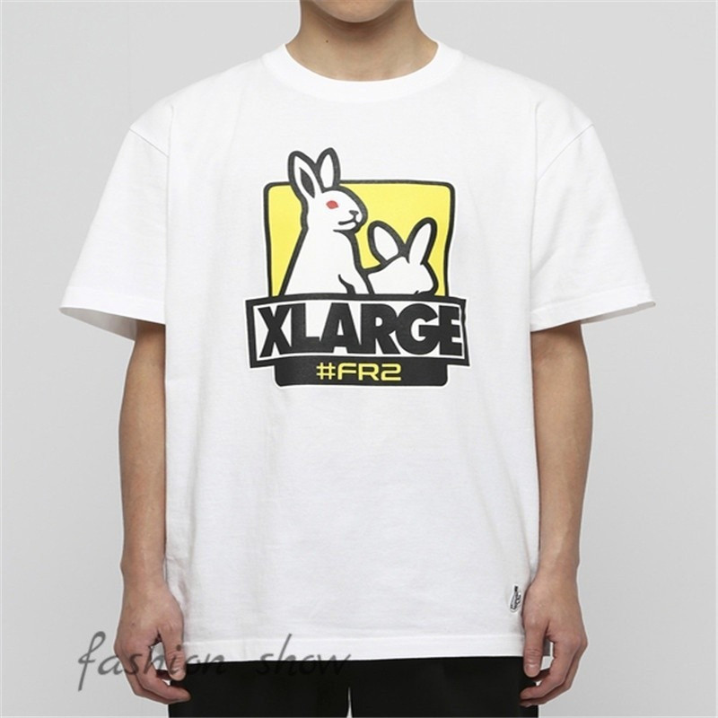 (เสื้อ zoo) เสื้อยืด FR2 x XLarge Dirty Bunny Rogue Rabbit รูปแบบสนุก