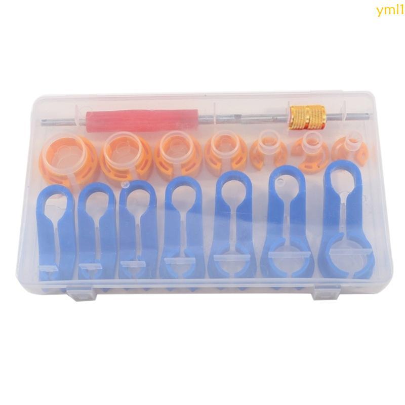 Yml1 แพ็ค 16 ชิ้นเครื่องมือกําจัดข้อต่อมุมสําหรับถอดชิ้นส่วนอย่างรวดเร็วของการใช้เส้นและน้ํามันในยาน