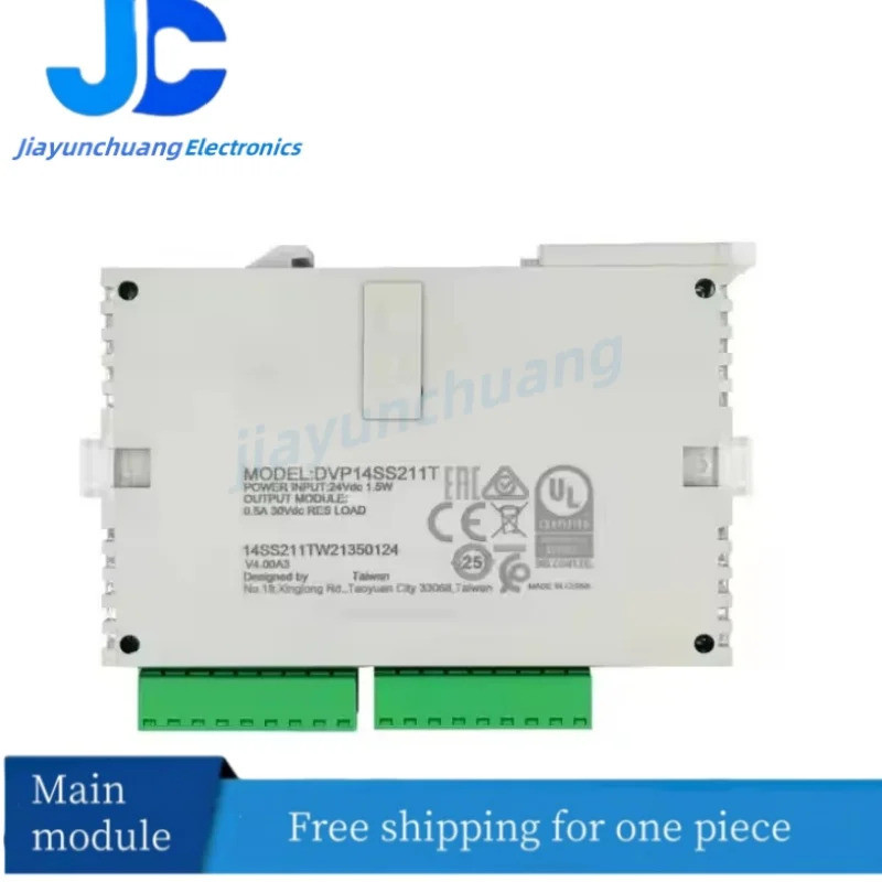 Original Full ใหม่ SS2 series PLC โปรแกรมควบคุม DVP14SS211T ทรานซิสเตอร์ ouput 24VDC 8DI 6DO ในกล่อง