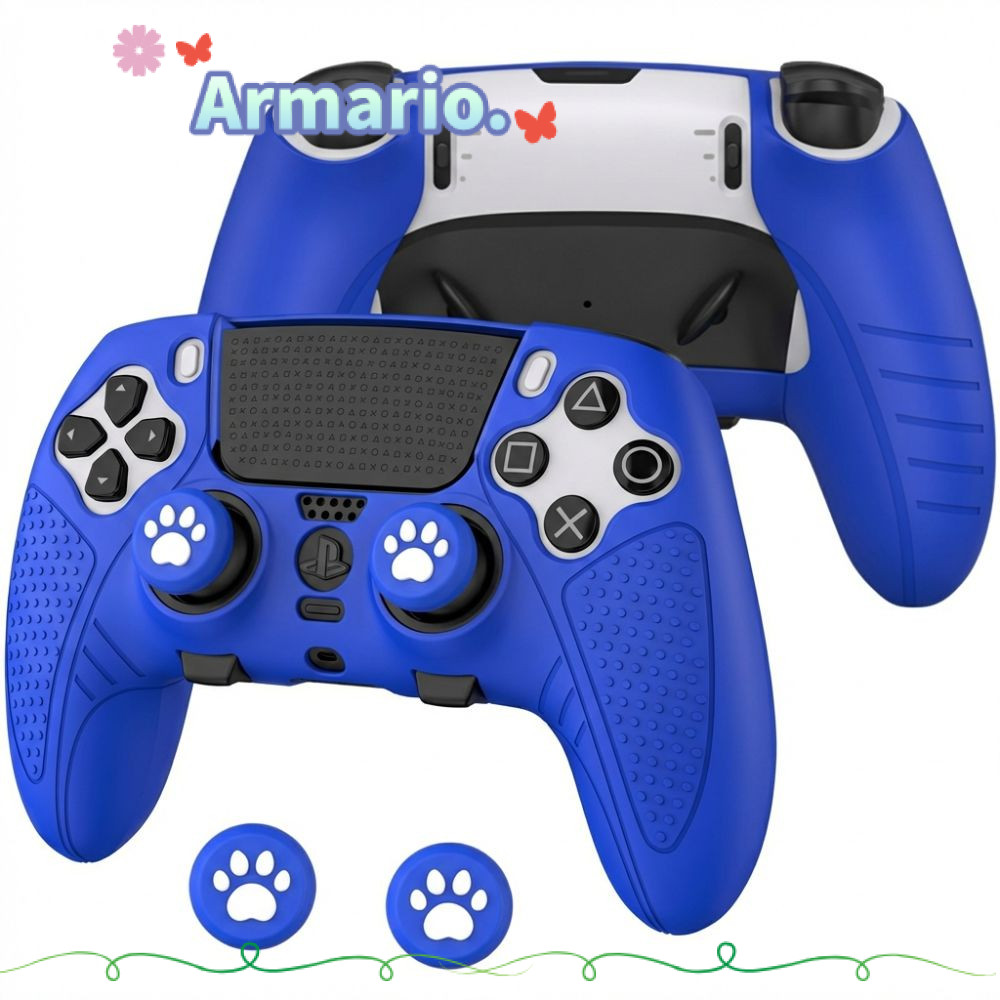 ARMARIO Controller Set, with Thumb Grip Caps Anti-scratch Controller Skin, คุณภาพสูงซิลิโคนกันลื่นเก