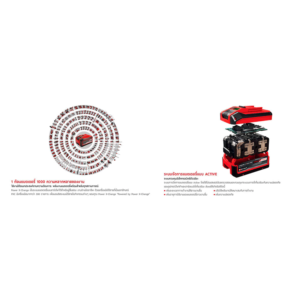 EINHELL เครื่องเป่าลมไร้สาย รุ่น TE-CB 18/180 Li เครื่องเปล่า thumbnail 5