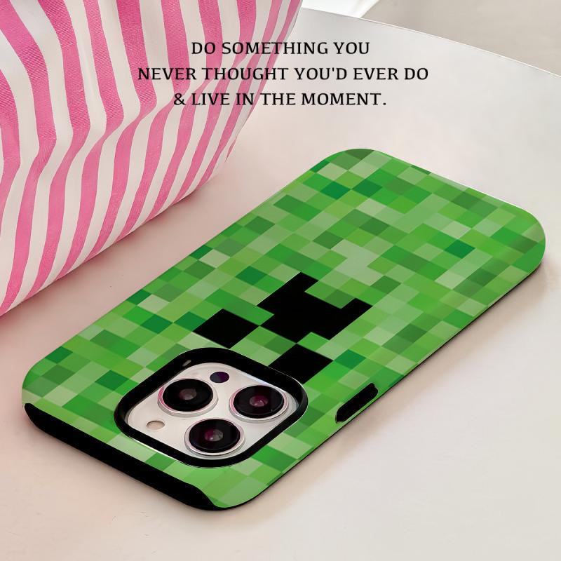 MonsterสําหรับIPhone16 15 14 13 12 11 Pro Max X XR Xs Max 8 7 6s Plus SE 2020 ฟิล์ม 2-in-1 Hard Shel