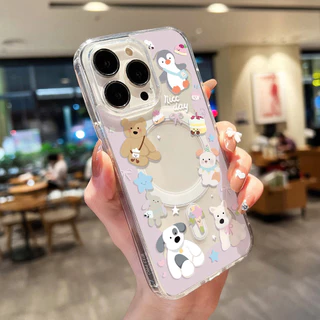 เคสโทรศัพท์แบบแม่เหล็ก for Samsung A57 A37 A07 A56 A17 5G A36 A16 A54 A55 A35 A06 S26 S25 S23 S24 Ultra S26 FE กันกระแทก