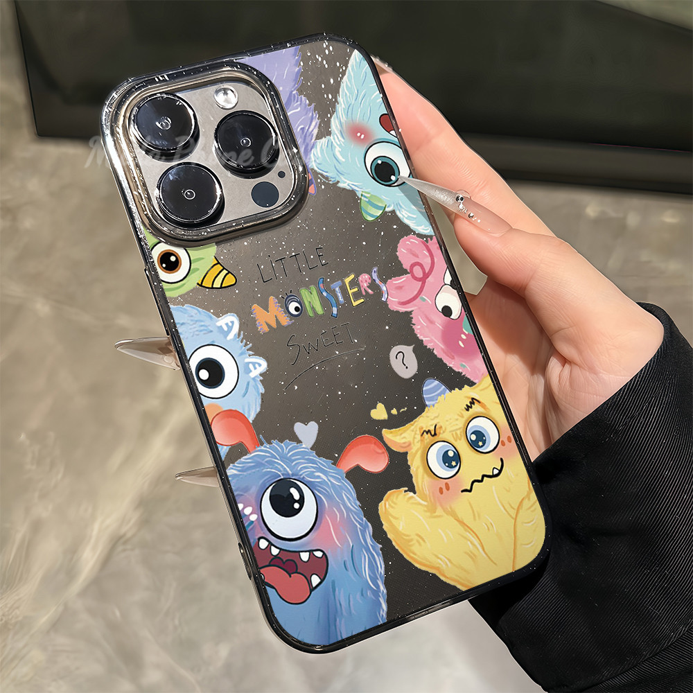 🎉MUDA🎉Monster เคสมือถือสำหรับไอโฟน16 17  for iPhone 7Plus 11 Pro 13 12 14 15 Pro Max 7 8 14 16 Plus 
