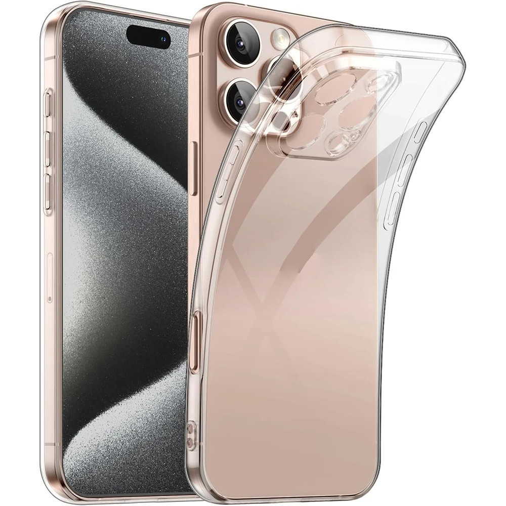 Slim Ultra Thin Clear TPU Soft เคสซิลิโคน,ฝาหลังสําหรับ iPhone 7 8 Plus X XR SE 11 12 Mini 13 14 15 