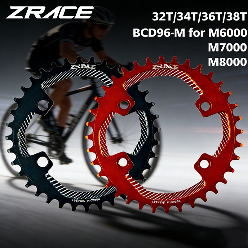 ZRACE BCD96-M MTB จักรยาน Chainrings Chainwheels สําหรับ M8000 M7000 M6000, 32T 34T 36T 38T, AL7075 