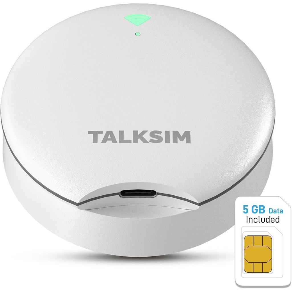 ฮอตสปอตมือถือ UFO พร้อมข้อมูล 5GB, กระเป๋าพกพา WiFi 6 และ 4G LTE Hotspot MiFi อุปกรณ์เข้ากันได้กับ A
