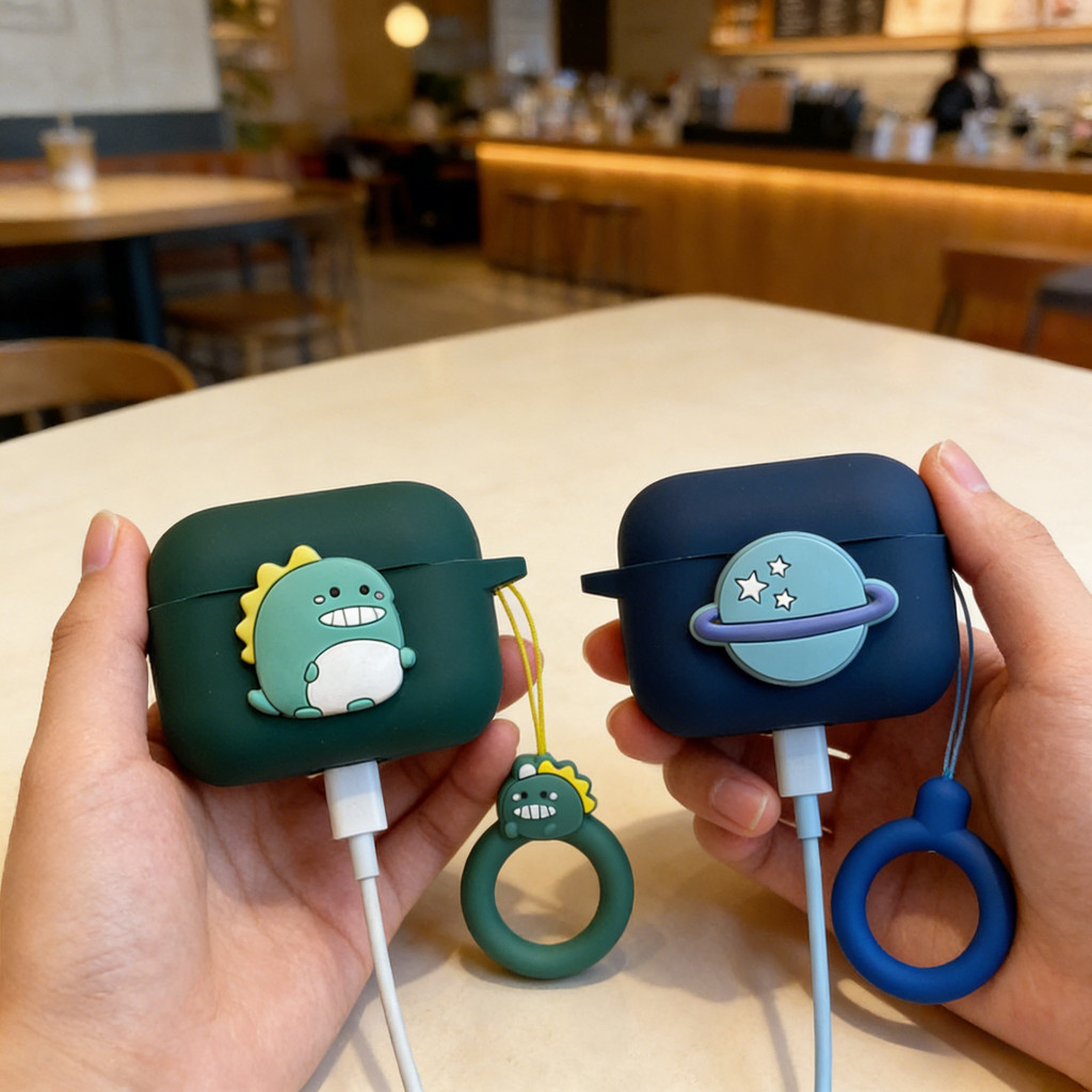 Love keychian สําหรับ QCY MeloBuds N70 /N20 /N60/HT19/Crossky C30/C50 /ArcBuds Lite ซิลิโคนหูฟังสําห
