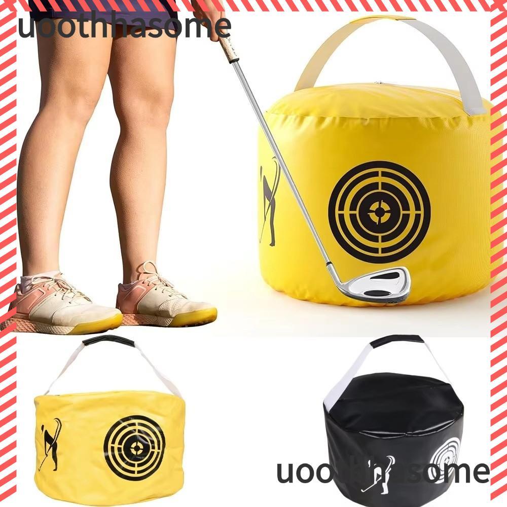 UOTHHASOME Swing Golf Training Bag, ความแม่นยําออกกําลังกาย Strength Improvement Golf Swing Trainer,