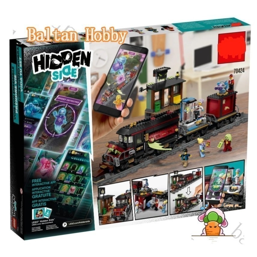 Baltan ของเล่น HN7X เข้ากันได้กับ 70424 Ghost Train Express บล็อกตัวต่อ EQ1