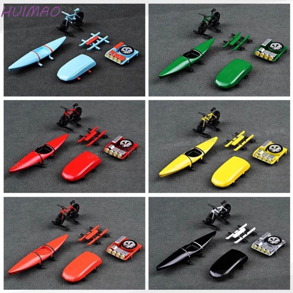HUIMAO รุ่นหลังคารถของเล่น,1:64 Scale Travel Off-road Series 1/64 อุปกรณ์หลังคารถ, ของเล่นรถ Miniatures แสดงของเล่นพลาสติกรุ่นรถกระเป๋าเดินทาง Rack Collection