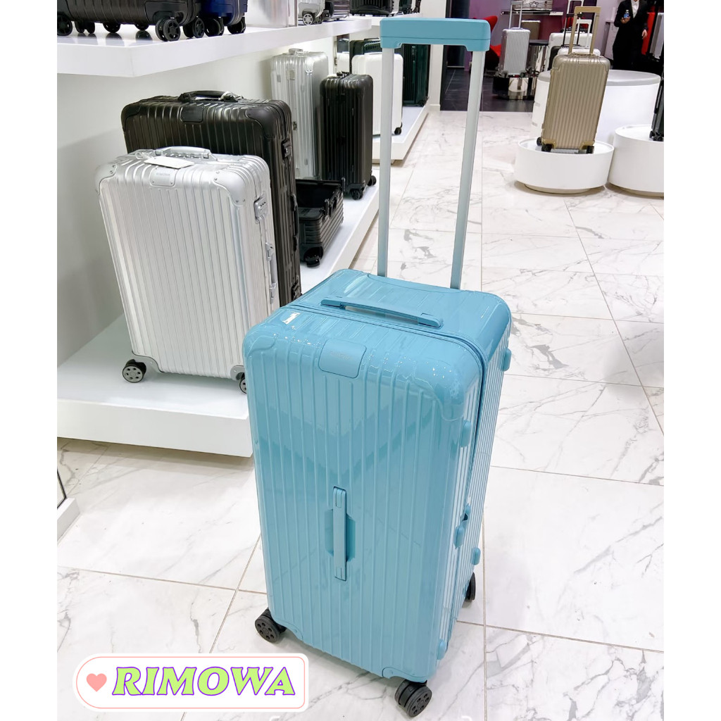 กระเป๋าเดินทาง RIMOWA ของแท้ใหม่เอี่ยม｜กระเป๋าเดินทางขนาด 21 นิ้ว Essential Cabin Glacier Blue กระเป