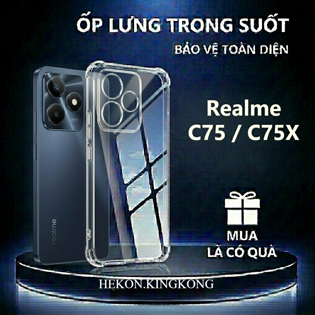 เคสกันกระแทก Realme C75/ C75X โปร่งใส ซิลิโคน กันกล้อง-VHCASE.STORE