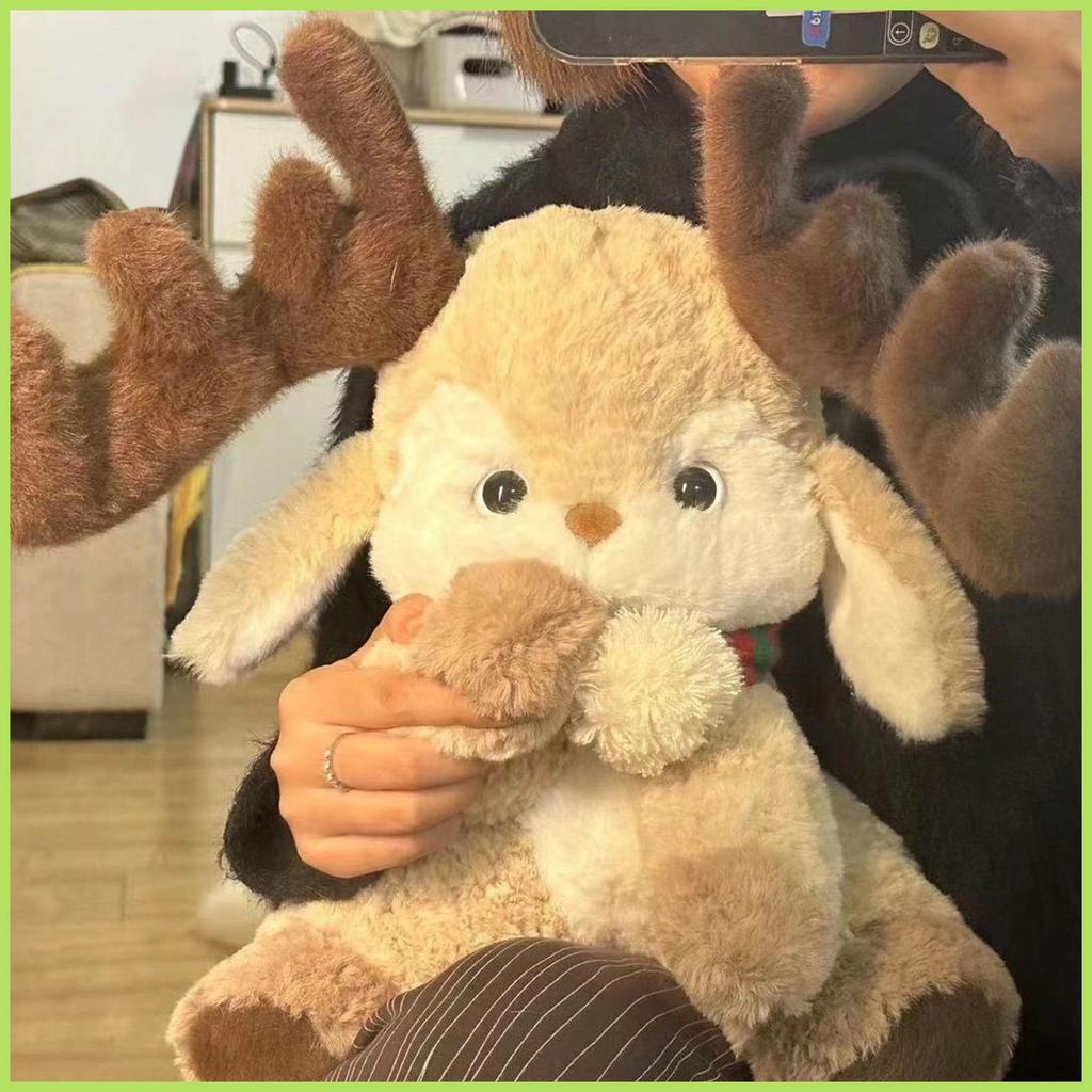 Reindeer ของเล่นตุ๊กตา Reindeer ของเล่นตุ๊กตา Plushie Reindeer สัตว์ตุ๊กตาของเล่นสําหรับห้องนั่งเล่น