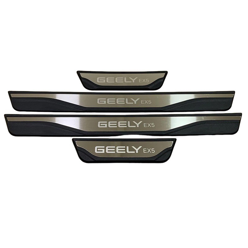 GEELY EX5 แถบกันรอยขีดข่วนประตูรถ สแตนเลส แถบกาบประตู ประตูรถยนต์ (4ชิ้น) แผงครอบ กันรอย รถประตูด้านข้างธรณีประตูแถบป้องกันสําหรับ เทปป้องกันรอยขีดข่วนแถบธรัณประตูรถ