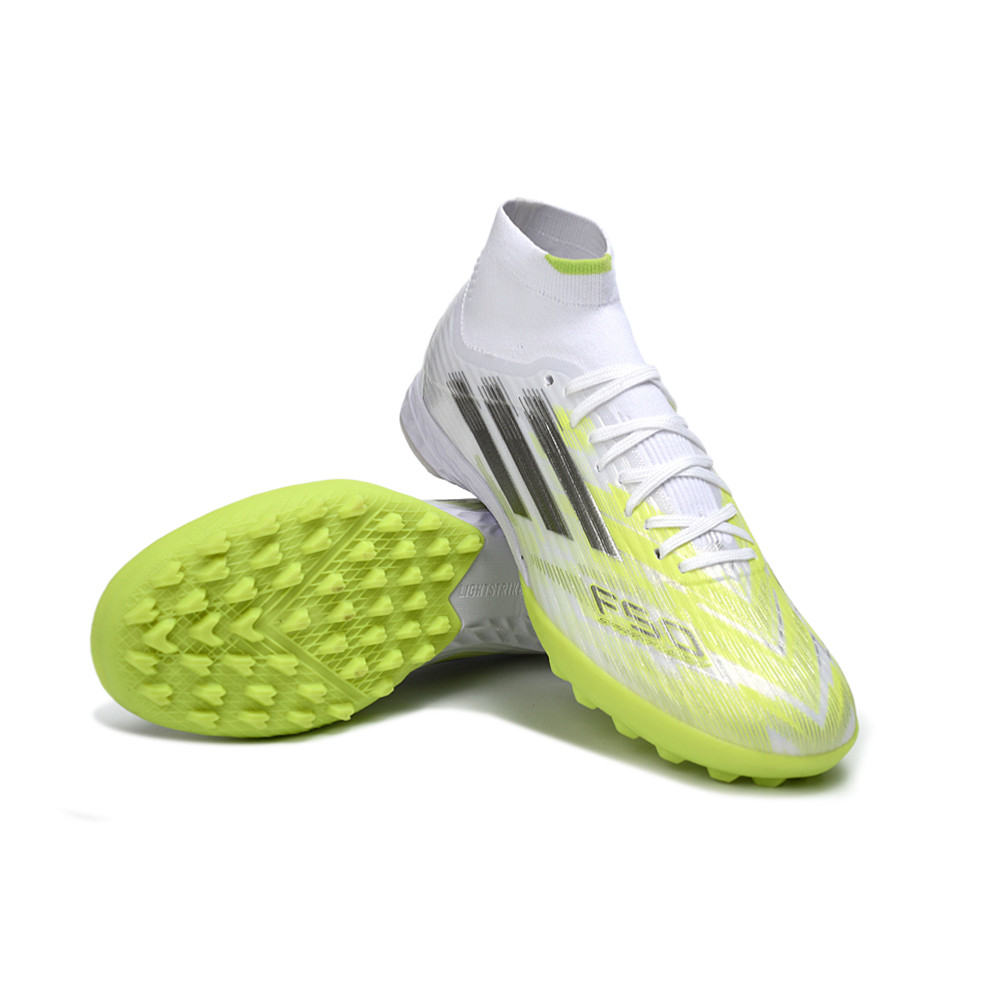 รองเท้าฟุตบอล F50 Elite FG สีเหลือง messi ออกแบบมาเพื่อกีฬากลางแจ้ง กันน้ํา กันลื่น ทนทาน