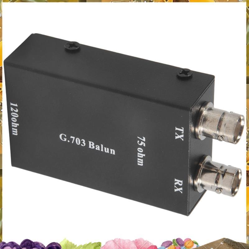 2.048Mbps G703 Coaxial BNC to RJ45 Transmitter E1 Converter Balance to Unbalance 75 Ohm to 120 Ohm I