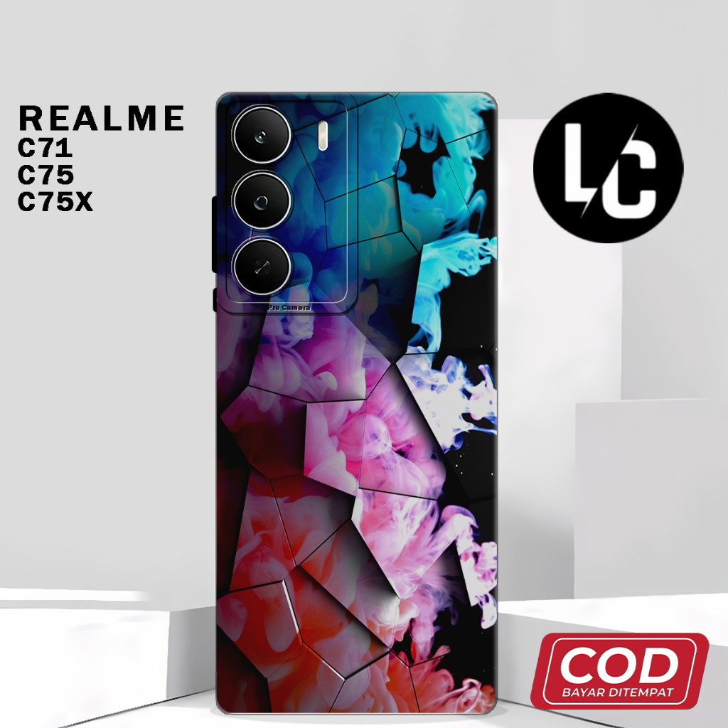 ( AF 12 ) ยืดหยุ่นยาง softcase สําหรับ REALME C71 C75X C75 ล่าสุดอะนิเมะ motif ปลอก l บทคัดย่อ l น่า