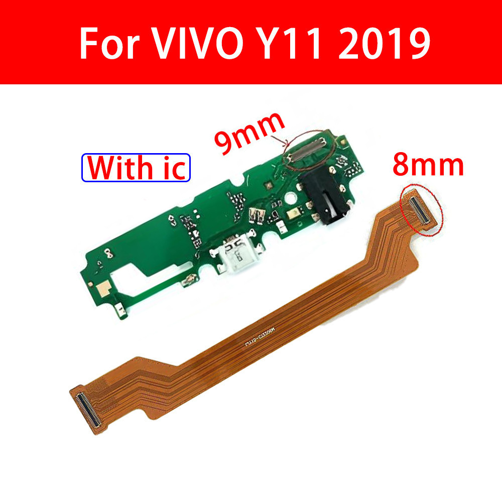 บอร์ดพอร์ตชาร์จ+แพรต่อจอ (Board Flex) สําหรับ Vivo Y11 2019 Power พอร์ตชาร์จ USB สายเคเบิลอ่อน อะไหล่สํารอง สายเคเบิ้ลอ่อน+เมนบอร์ดเชื่อมต่อ แบบเปลี่ยน สําหรับ