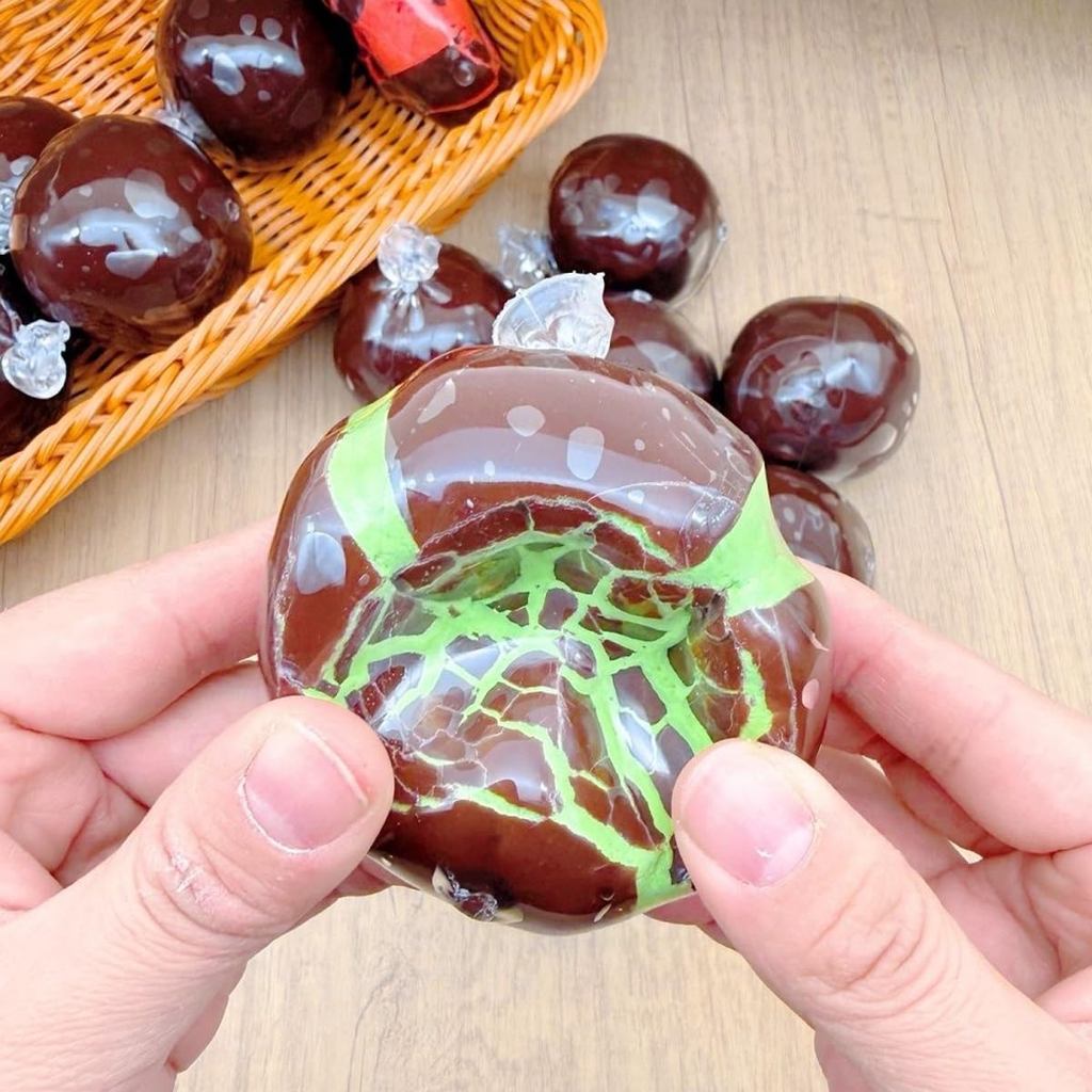 Crunchy Squishy Stress Ball,ช็อกโกแลตกรอบราได้ Crunchy Stress Ball,น้ําแข็งผิวFidget Sensoryของเล่น,Anxietyบรรเทาอาหาร ราคา ถูกที่สุด ดีลบีเคเค แกลเลอรีภาพที่ 4