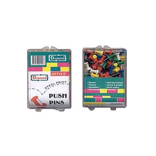 หมุดปักแผนที่ (กล่อง100ชิ้น) ตราเพชร E510