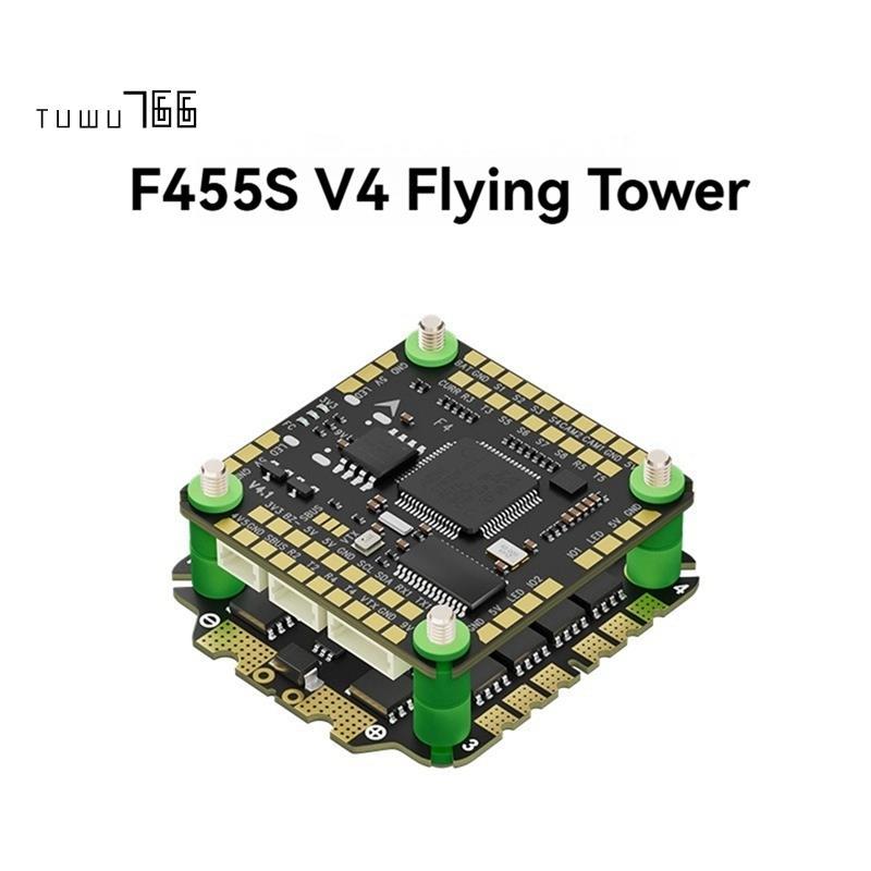 [tuwu766]F455S V4 FC&ESC FPV Stack F405 V4 ตัวควบคุมการบิน 55A 4in1 ESC 30X30 มม. สําหรับ RC FPV Rac