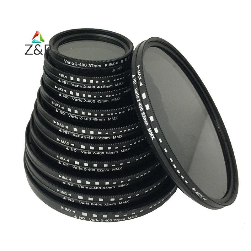 Z&P Fader Variable ND Filter ปรับได้ ND2 ถึง ND400 Neutral Density 40.5 43 46 49 52 55 58 62 67 72 7