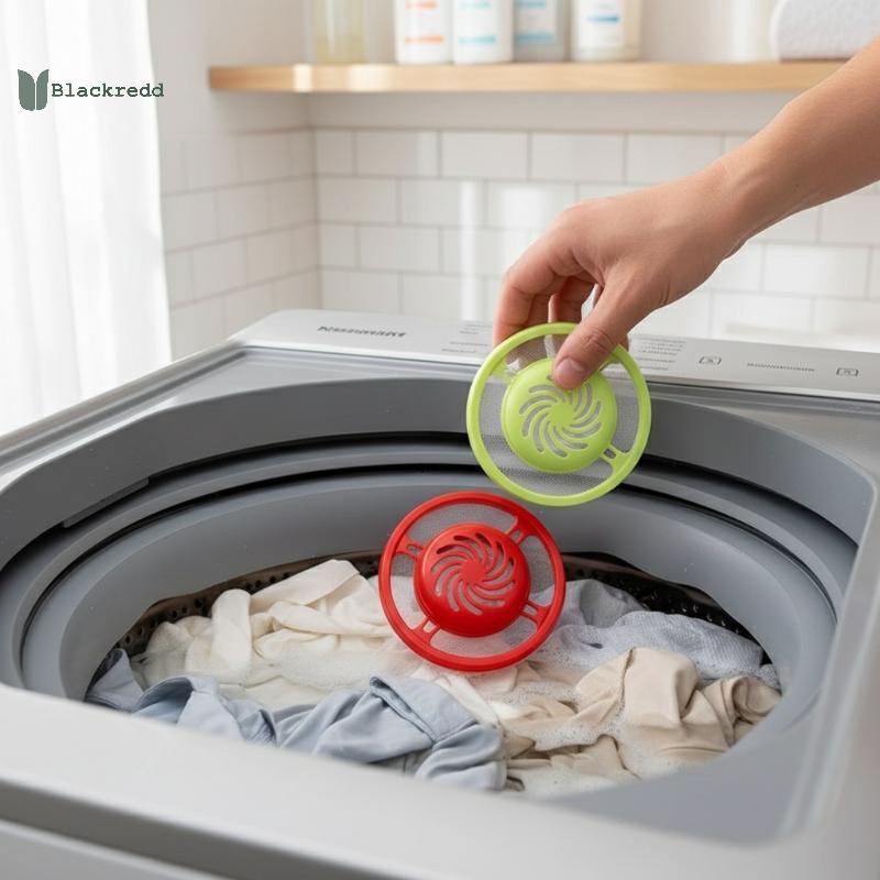 BRED Pet Hair Floating Laundry Ball Lint Catcher ตาข่ายซักผ้า Netpartment Design สําหรับทําความสะอาด