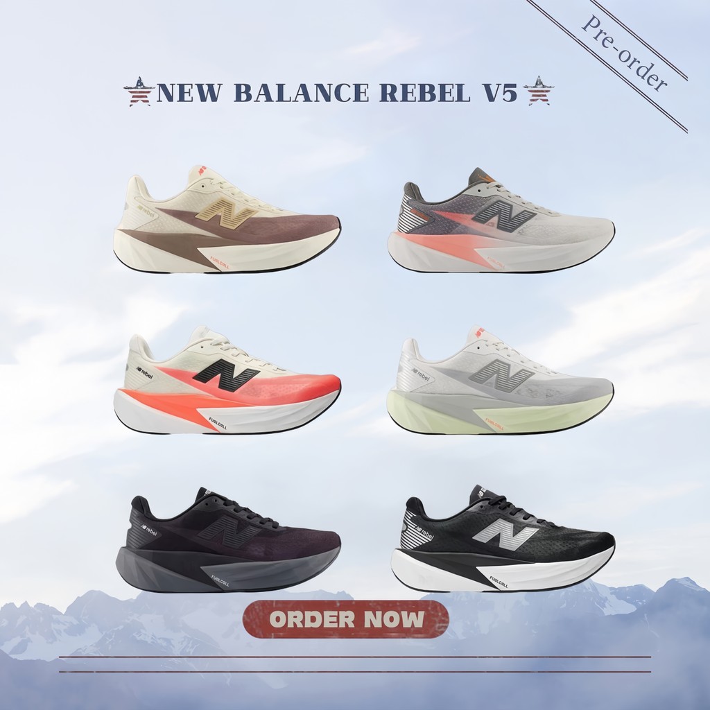 pre-orderของแท้ 100% New Balance FuelCell Rebel v5 Men/Women - รองเท้าวิ่ง [พร้อมส่ง ช้อปเกาหลี]