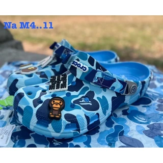 รองเท้าแตะCroc x รุ่นครอสเบ๊บ Bape Classic การ์ตูนสุดฮิต ใส่สบายด้วยเทคโนโลยี Croslite AMA149