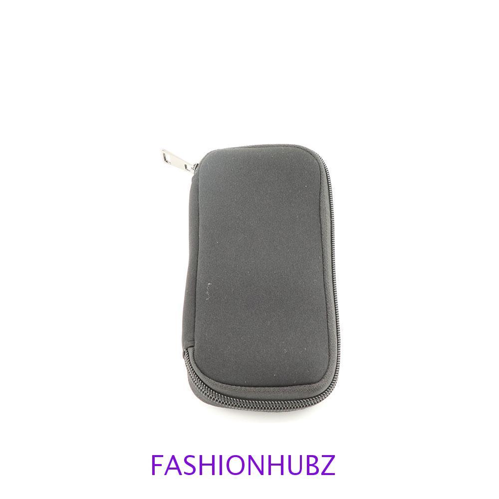 FASHIONHUBZ แฟลชไดรฟ์ Organizer สีดําทนทานกันฝุ่นกันกระแทกพร้อมซิป Neoprene U Disk Bag