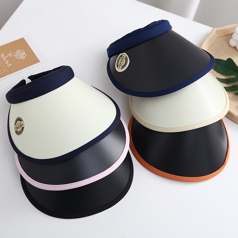 หมวกกันแดดผู้หญิง สไตล์เกาหลี ระบายอากาศดี ปีกกว้าง ป้องกันรังสี UV สําหรับฤดูร้อน ขี่จักรยานกลางแจ้ง