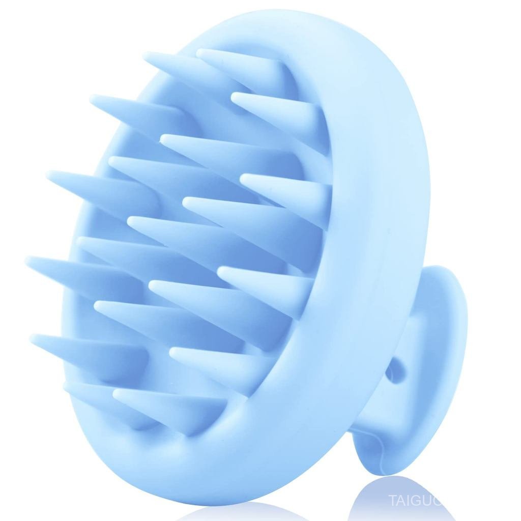 BEAUTLOHAS Silicone Scalp Massager Shampoo Brush, Shower Scrubber with Soft Bristles, Hair Growth & 