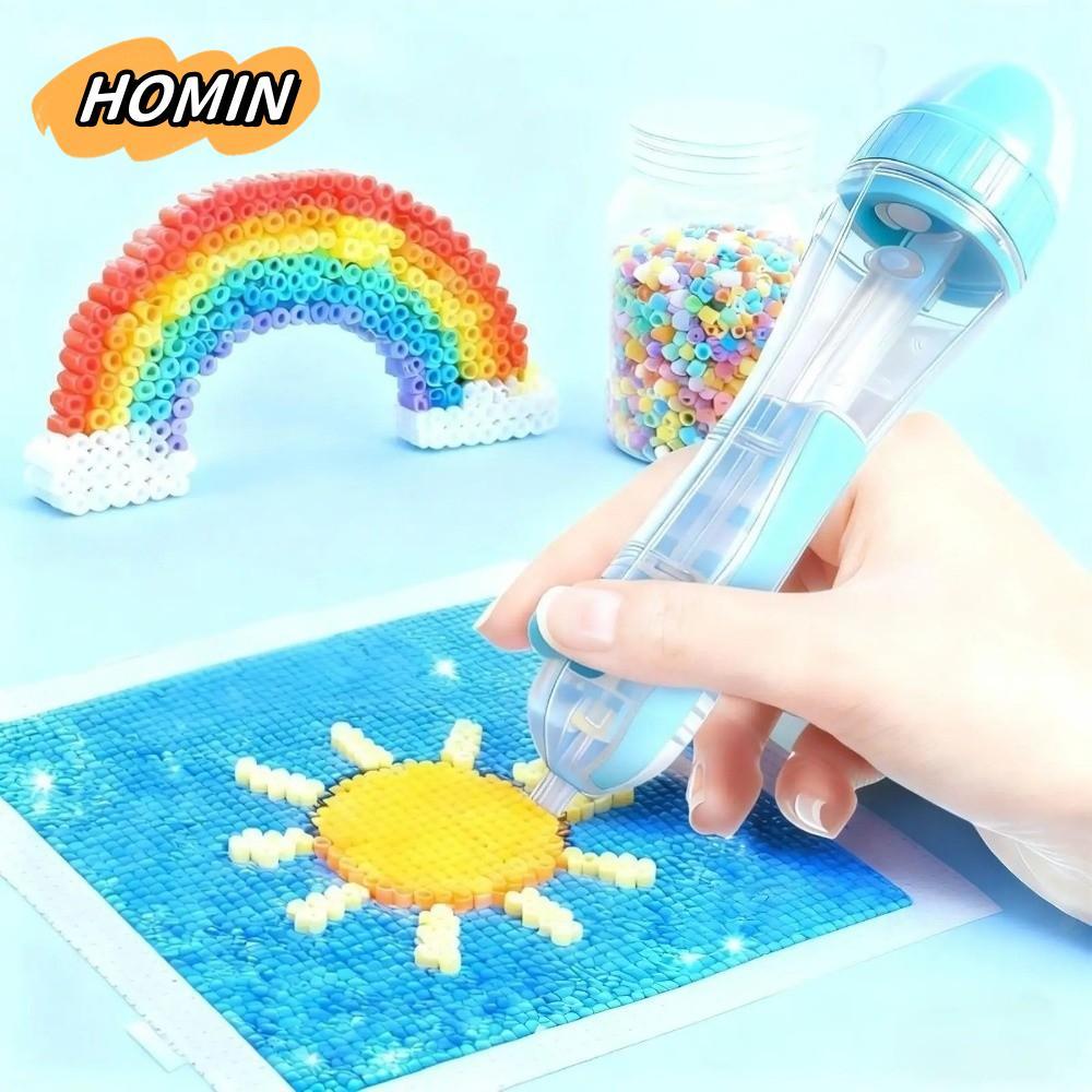[HOMIN] Perler Hama Bead Pen, Automatic Crafts Maker Bead Placement Pen, 2.6mm Tip Press DIY Bead Cr