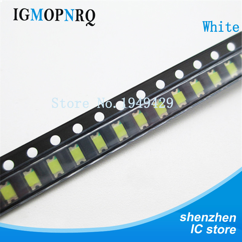 200 ชิ้น/ล็อต 1206 สีขาว SMD LED ไดโอด 3216 SMD Super 1206 led 3.2*1.6 มม.สีขาวใหม่