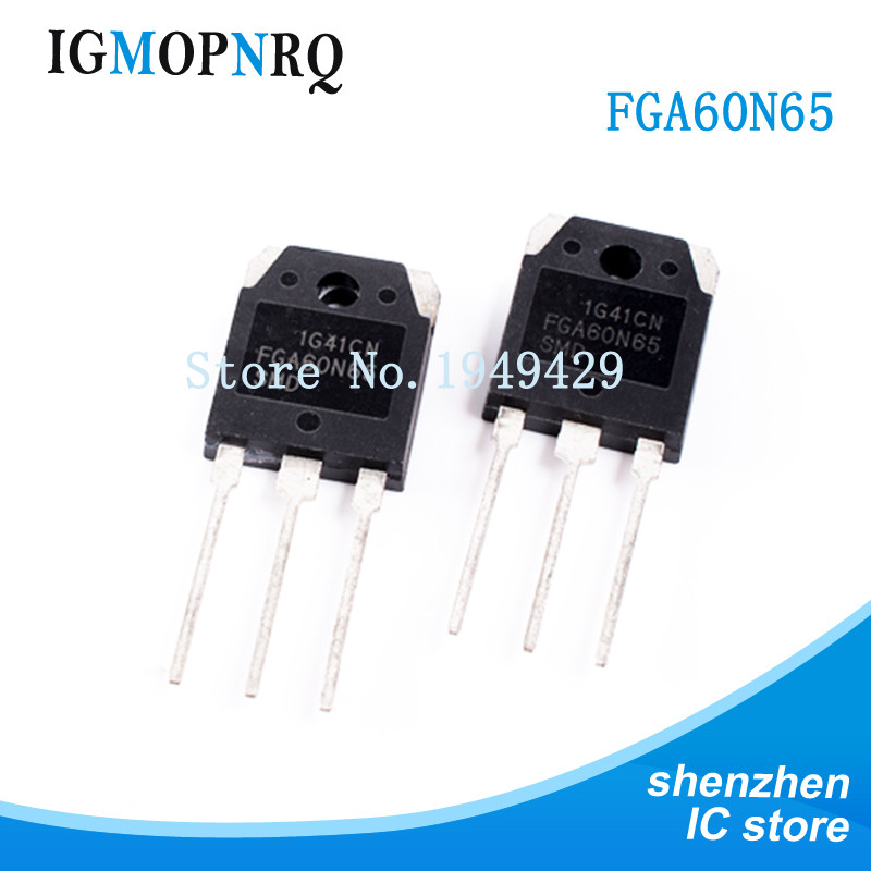 5PCS FGA60N65SMD TO-3P FGA60N65 60N65 ทรานซิสเตอร์ IGBT 650V, 60A Field Stop ใหม่