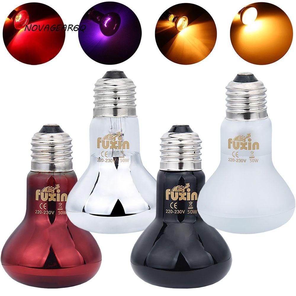 NOVAGEAR6Q Led สัตว์เลี้ยงความร้อนโคมไฟ, UVA ปรับ UVA Day Night หลอดไฟ, หลอดไฟแก้วอินฟราเรด E27 25 W