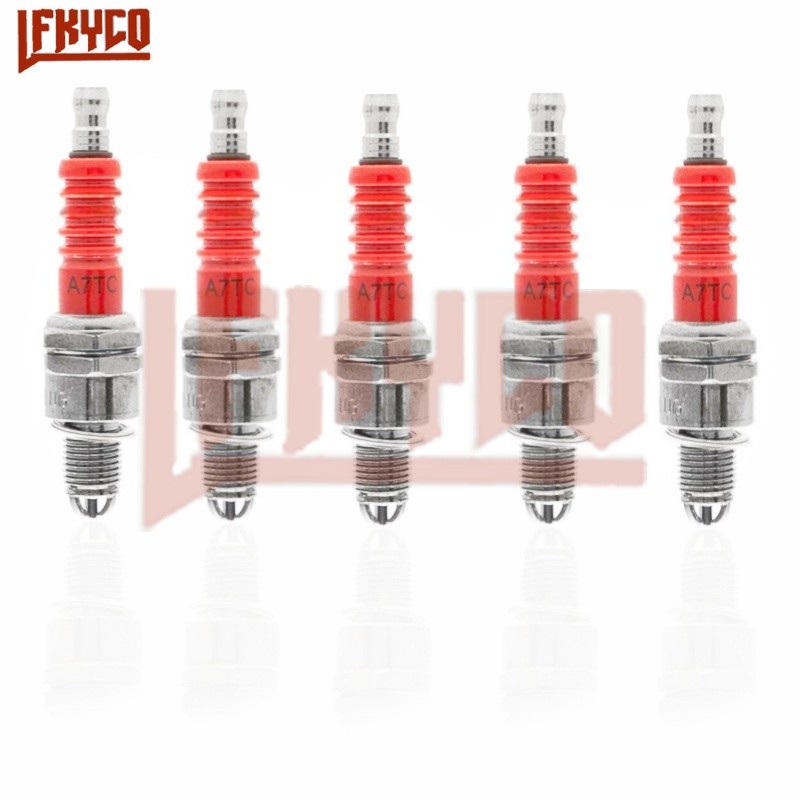 LF 1/2/3/4/5ชิ้น3อิเล็กโทรด A7TC/C7HSA อิริเดียมหัวเทียนจุดระเบิดเทียนสำหรับ GY6 50CC 90CC 125CC ATV