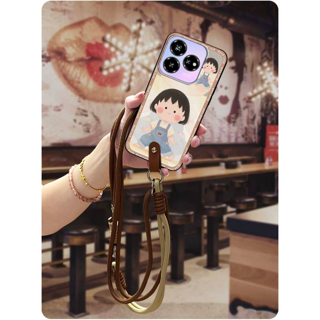 Dirt-proof น่ารักเคสโทรศัพท์สําหรับ ZTE Blade V60 ออกแบบ/Axon 60 Lite Crossbody ปกหลังกันน้ําทนทานแน