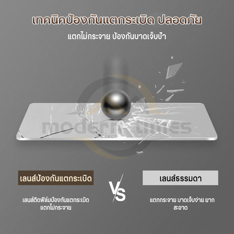 รับประกัน3ปี LEDกระจกห้องน้ำฉริยะ กระจกห้องน้ำสี่เหลี่ยม ฟังก์ชันล้างหมอก แสดงเวลาและอุณ ควบคุมด้วยการสัมผัส LED สามสี D ราคา ถูกที่สุด ดีลบีเคเค แกลเลอรีภาพที่ 8